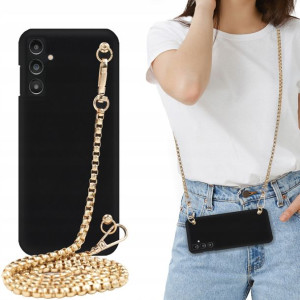 Etui Mat BLINK Do SAMSUNG A14 5G Złoty Kwadratowy
