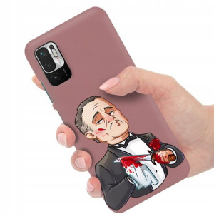 Etui Mat Ciemny Róż do XIAOMI REDMI NOTE 10 5G Wz