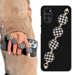 Etui Mat Czarne BLINK do MOTOROLA G22 4G Pepitka