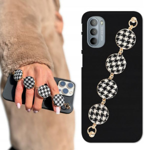 Etui Mat Czarne BLINK do MOTOROLA G41 4G Pepitka