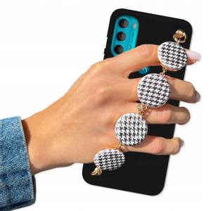 Etui Mat Czarne BLINK do MOTOROLA G71 5G Pepitka