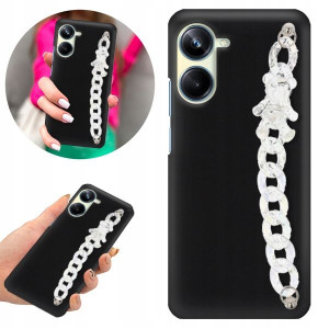 Etui Mat Czarne BLINK do REALME 10 PRO 5G Z Misiem