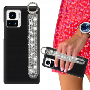 Etui Mat Czarne do MOTOROLA EDGE 30 ULTRA Cyrkonie