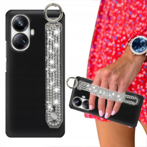 Etui Mat Czarne do REALME 10 PRO PLUS 5G Cyrkonie