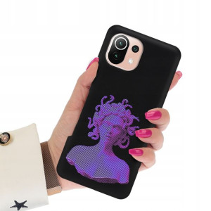 Etui Mat Czarne do XIAOMI MI 11 LITE 4G Art Wzory