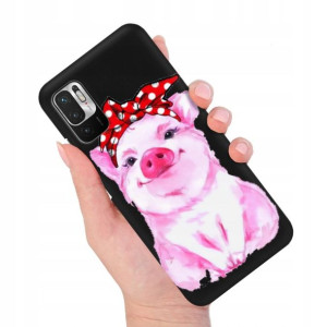 Etui MAT Czarne do XIAOMI REDMI NOTE 10 5G Wzory