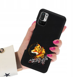 Etui Mat Czarne do XIAOMI REDMI NOTE 10 5G Wzory