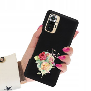 Etui Mat Czarne do XIAOMI REDMI NOTE 10 PRO Wzory