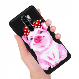 Etui MAT Czarne do XIAOMI REDMI NOTE 8 PRO Wzory