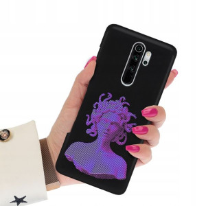 Etui Mat Czarne do XIAOMI REDMI NOTE 8 PRO Wzory