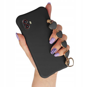 Etui Mat Czarne Łań Serce do SAMSUNG XCOVER 6 PRO