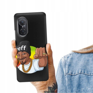 Etui Mat CZARNY do HUAWEI HONOR 50SE Zabawne Wzory