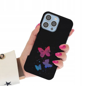 Etui Mat Czarny do IPHONE 14 PRO MAX Wiosna Wzory