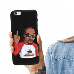 Etui Mat CZARNY do IPHONE 6 PLUS Snoop Dog Wzory