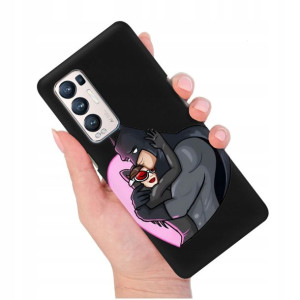 Etui Mat Czarny do OPPO RENO 5 PRO PLUS 5G Wzory