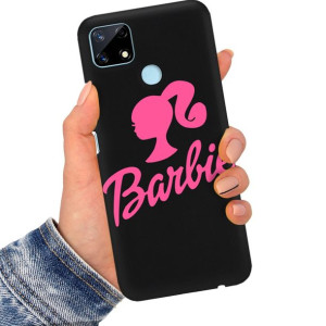 Etui Mat CZARNY do REALME 7i RMX2193 Modne Wzory