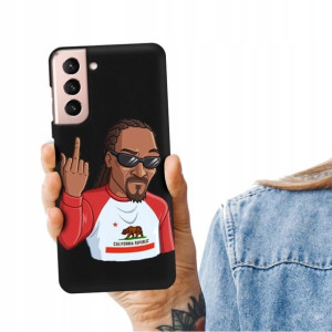 Etui Mat CZARNY do SAMSUNG S21 5G Serialowe Wzory
