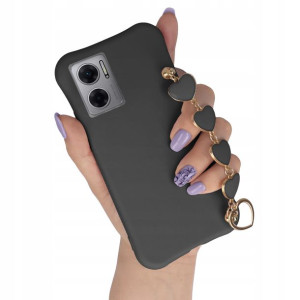 Etui Mat Czarny do XIAOMI REDMI 10 5G Łańcuszek