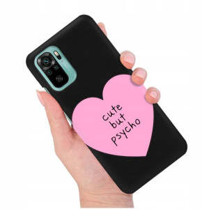 Etui Mat Czarny do XIAOMI REDMI NOTE 10 4G Wzory