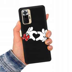 Etui Mat CZARNY do XIAOMI REDMI NOTE 10 PRO Wzory