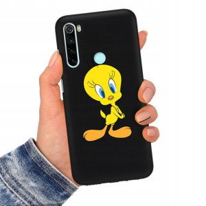 Etui Mat CZARNY do XIAOMI REDMI NOTE 8 2021 Wzory