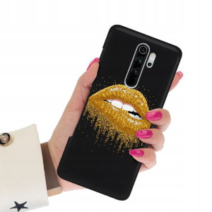 Etui Mat CZARNY do XIAOMI REDMI NOTE 8 PRO Wzory