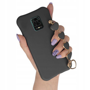 Etui Mat CZARNY do XIAOMI REDMI NOTE 9 PRO Serce
