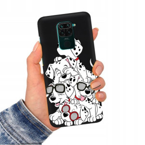 Etui Mat CZARNY do XIAOMI REDMI NOTE 9 PRO Wzory