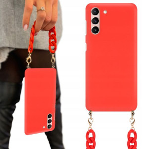 Etui Mat Czerwone Łańcuszek BLINK do SAMSUNG S30
