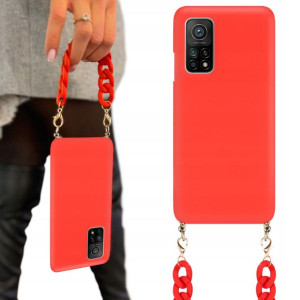 Etui Mat Czerwone Łańcuszek BLINK do XIAOMI Mi 10T