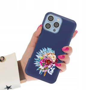 Etui Mat Granat do IPHONE 14 PRO MAX Wiosna Wzory
