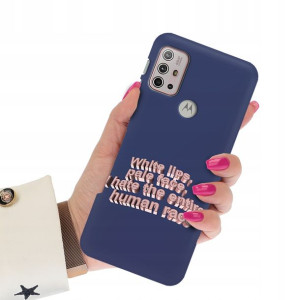 Etui Mat Granat do MOTOROLA G30 Art Sztuka Wzory