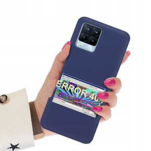 Etui Mat Granat do REALME 8 Art Sztuka Case Wzory