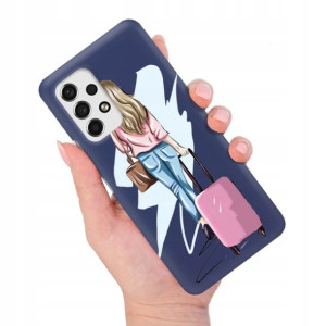Etui Mat Granat do SAMSUNG A53 5G Seriale Wzory