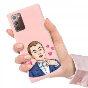 Etui Mat PUDROWY RÓŻ do SAMSUNG NOTE 20 Top Wzory