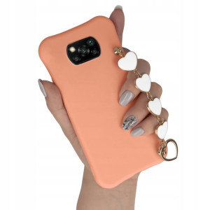 Etui Mat ŁOSOŚ do XIAOMI POCO X3 PRO Łańcuch Serce