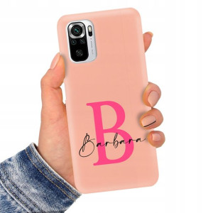 Etui Mat Łosoś do XIAOMI REDMI NOTE 10S Imię Wzory