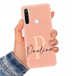 Etui Mat Łosoś do XIAOMI REDMI NOTE 8T Imię Wzory
