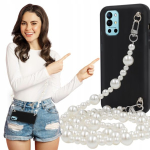 Etui Matowe BLINK Czarny do ONEPLUS 9R Łańcuszek