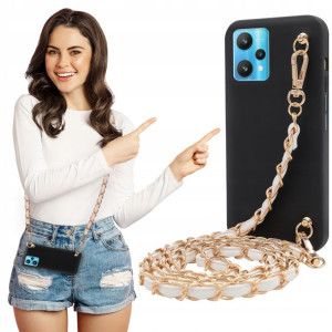 Etui Matowe BLINK Czarny do REALME 9 PRO Łańcuszek