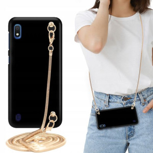 Etui MATOWE BLINK Czarny do SAMSUNG A10e Łańcuszek