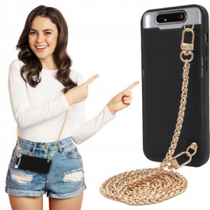 Etui MATOWE BLINK Czarny do SAMSUNG A80 Łańcuszek
