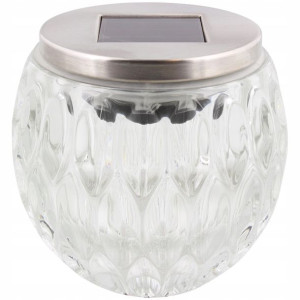 Lampa Solarna Szklana Kula Dekoracja Ogrodu 816
