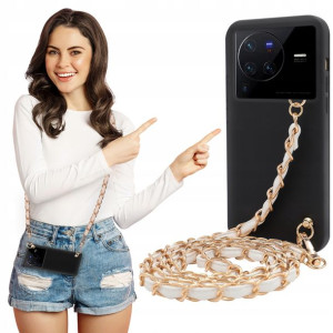 Etui Matowe BLINK Czarny do VIVO X80 PRO Łańcuszek