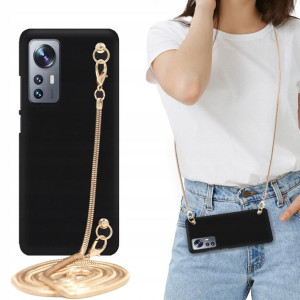 Etui MATOWE BLINK Czarny do XIAOMI 12 Łańcuszek