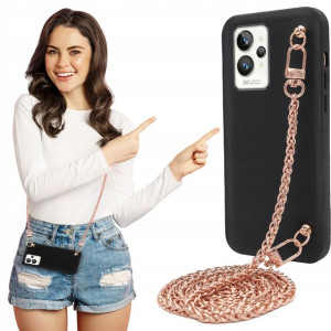 Etui Matowe BLINK Do REALME GT2 5G Łańcuszek Rose