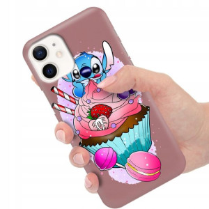 Etui Matowe Ciemny Róż do IPHONE 12 MINI Top Wzory