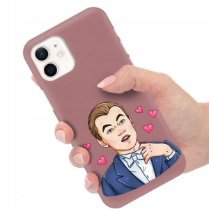 Etui Matowe Ciemny Róż do IPHONE 12 PRO Top Wzory