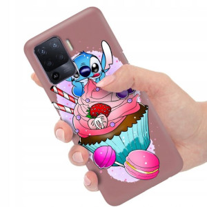Etui Matowe Ciemny Róż do OPPO RENO 5F Top Wzory