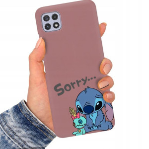 Etui Matowe Ciemny Róż do SAMSUNG A22 5G Top Wzory